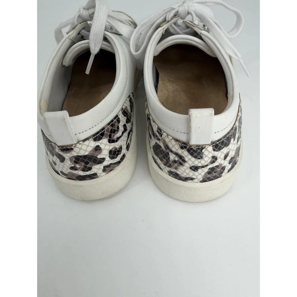 Vionic Winny Leather Snake Espadrille Womens Sneakers White Size‎ 7.5